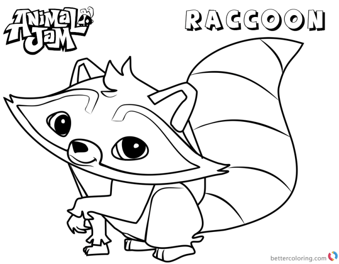 Animal jam coloring pages