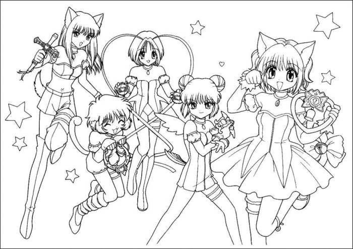 Anime coloring pages pdf