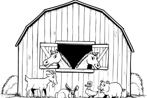 Free farm animal coloring pages