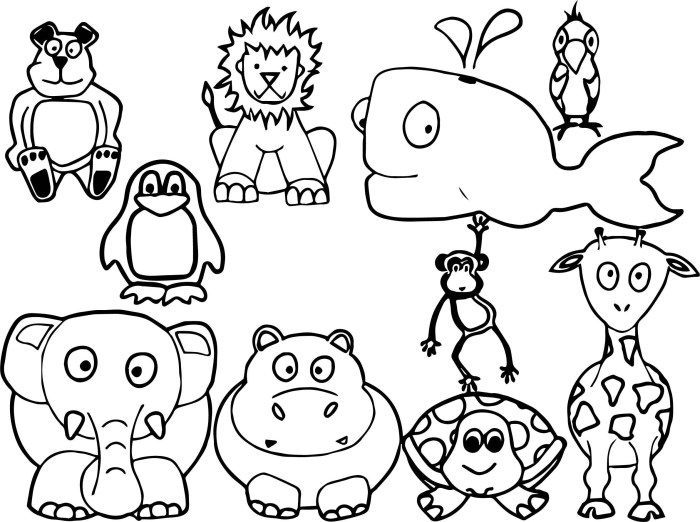 Free printable animal coloring pages