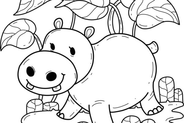 Animal coloring book printable