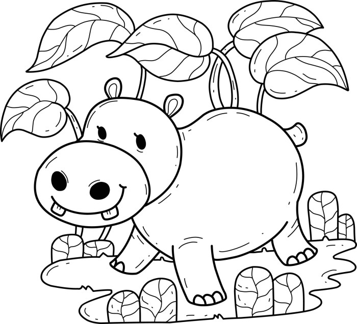 Animal coloring book printable