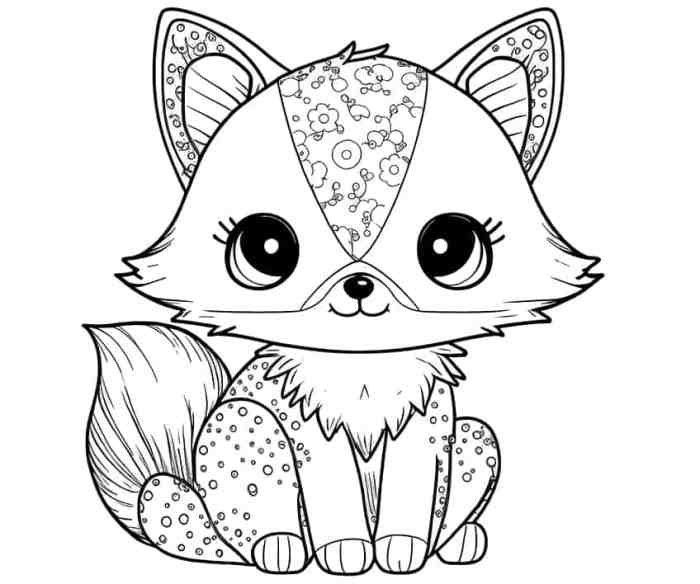 Coloring sheets cute animals