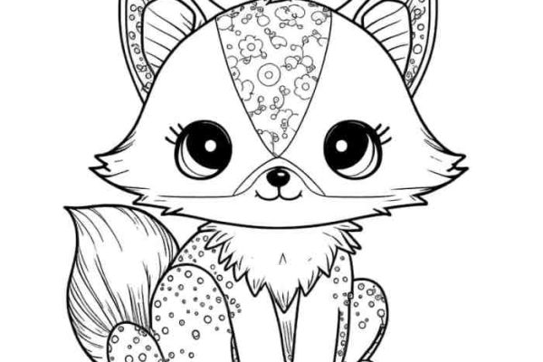 Animal coloring pages cute