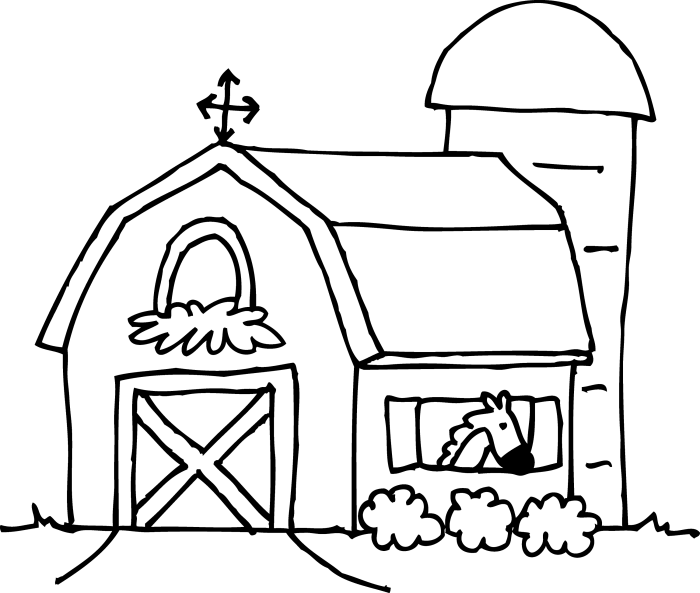 Barn animals coloring pages