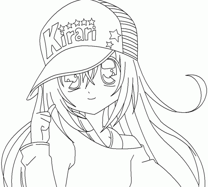 Anime printable coloring sheets