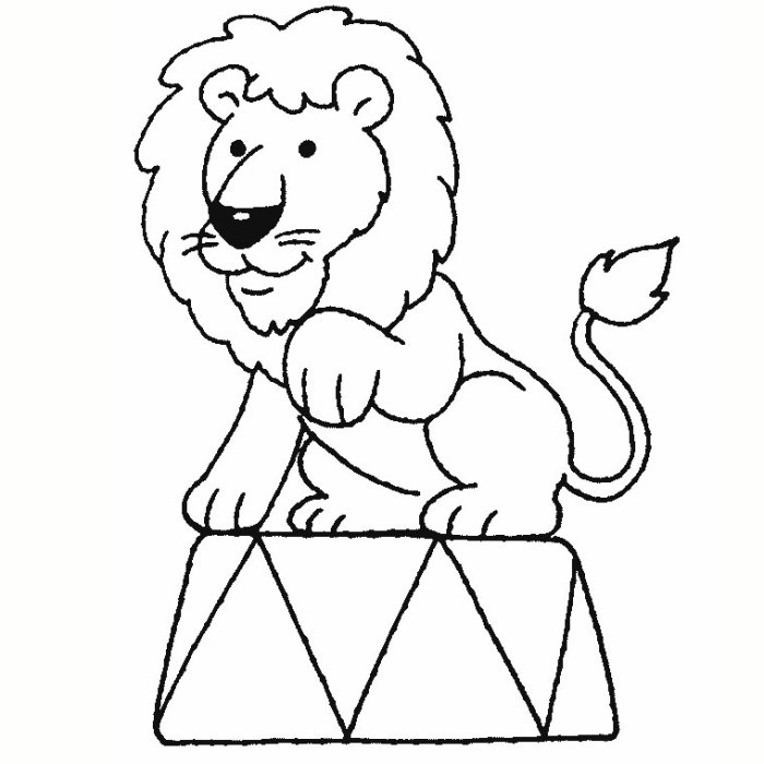 Circus animal coloring pages