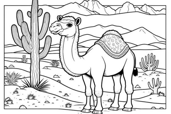 Desert animal coloring pictures