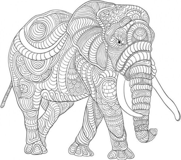 Hard coloring pages animals