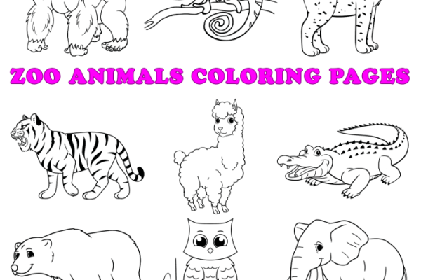 Printing coloring pages of animals