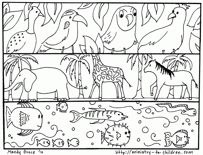 Anime animals coloring pages