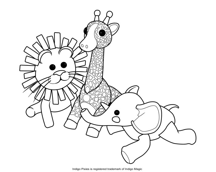 Stuffed animals coloring pages