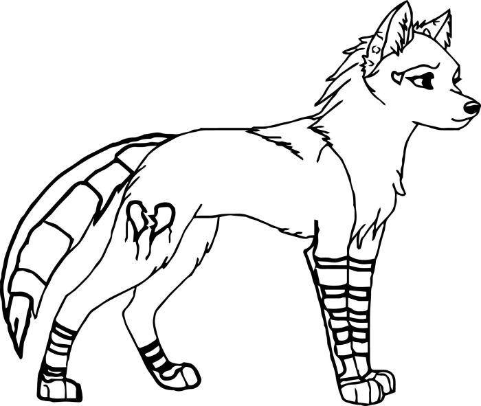 Coloring pages of anime animals