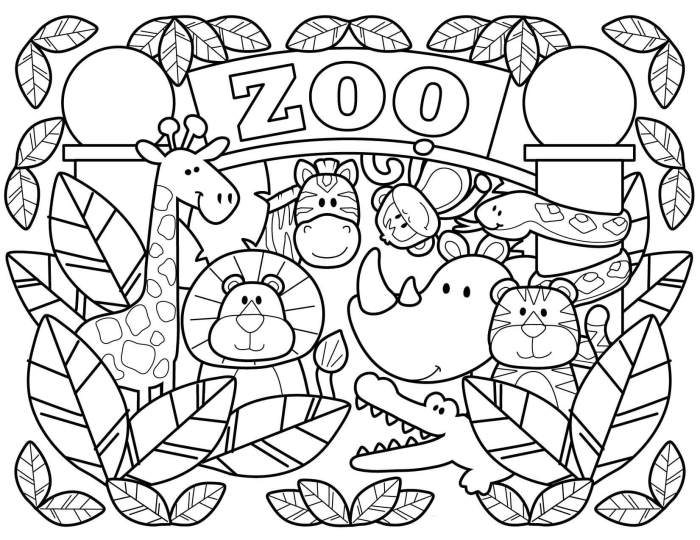 Animal coloring pages preschool