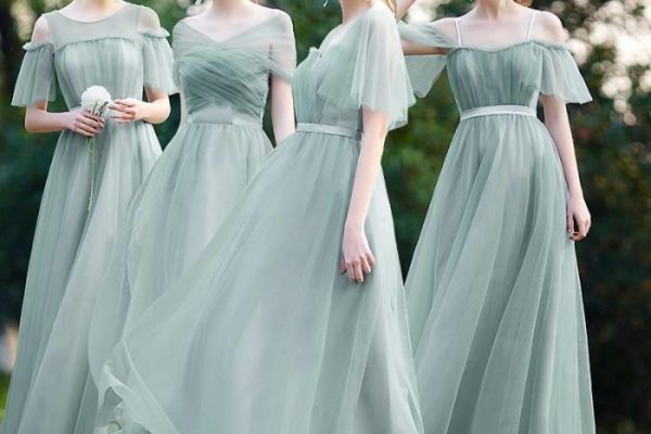 Dusty bridesmaids serenity baju combos colours gown amsale