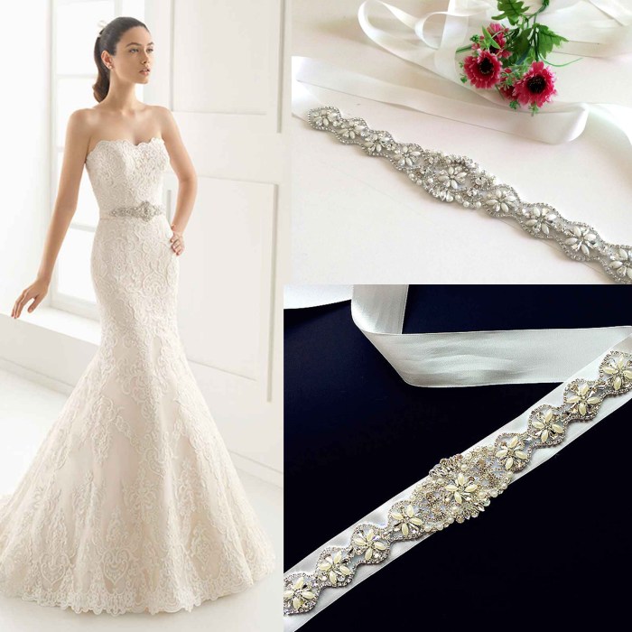 Wedding dresses with a belt