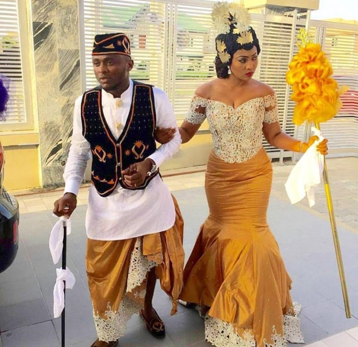 Nigerian native dress for wedding