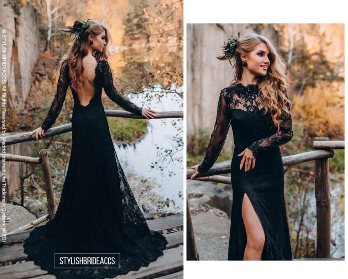 Black dresses for weddings