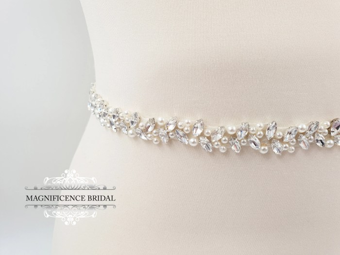 Applique chine belt diamante trim bridal crystal dresses wedding