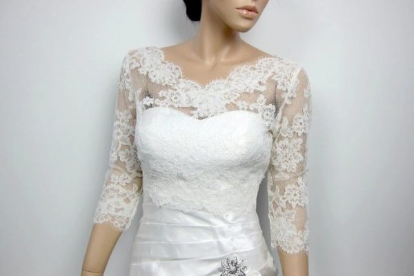 Bolero jacket for wedding dress