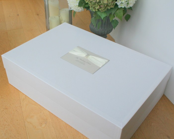 Box for storing wedding dress